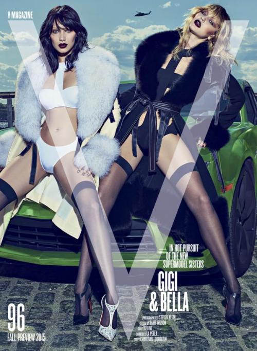 Gigi and Bella Hadid for V Magazine by Steven Klein