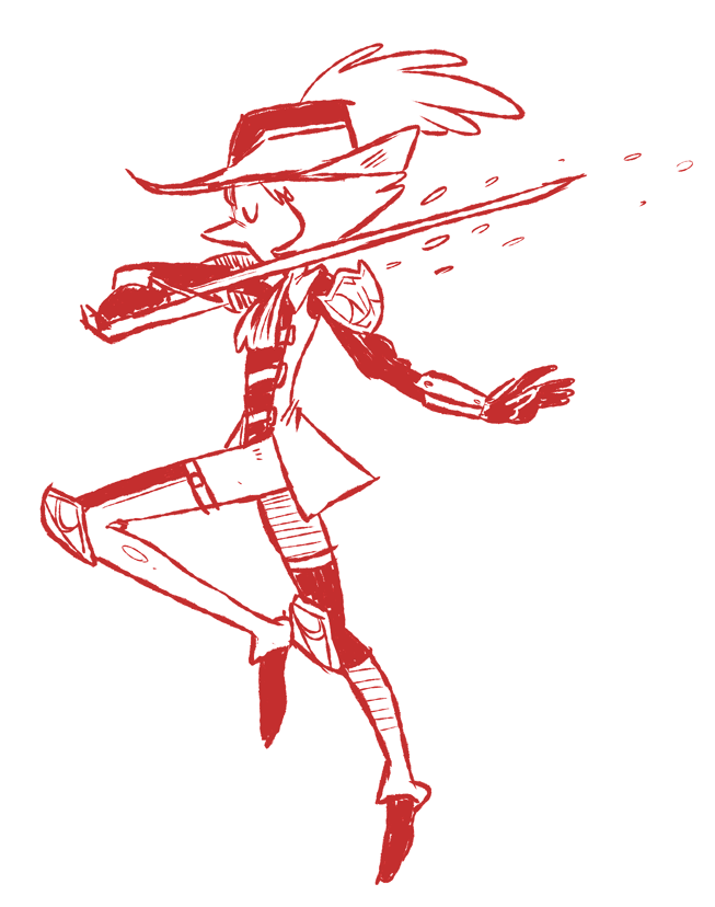 tombllr:  Pearl as a Red Mage?  Sure!