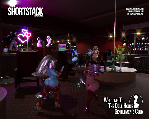 rivaliant:    Wild Night at The World Famous DollHouse Gentlemen’s ClubShortstack Booty Galore! We have all of the Shortstack ladies working the poles and floor of the clubevolluision‘s Mab and Hardfuse’s Sparkshine working the pole supertitoblog’s