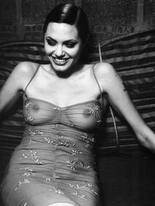 best-naked-celebrities:  Angelina Jolie Shows Her Bare Boobs