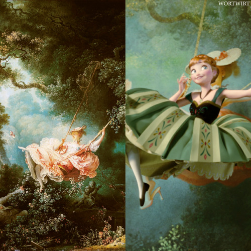 wortwirt: Famous Paintings in Disney Movies adult photos