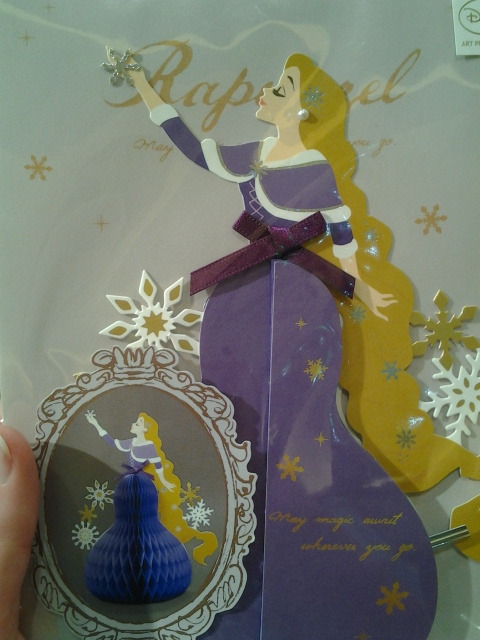 cdoverseas: Rapunzel looking very high fashion in Japanese Christmas cards