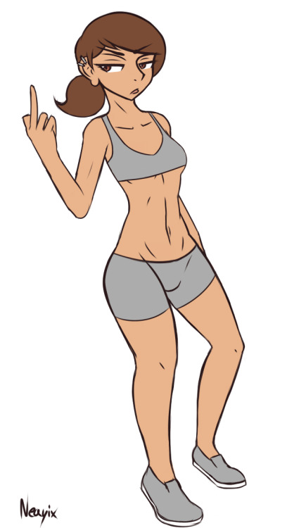 neayix-s:  About four feet of lean muscle, spunk and some kinda something in disguise.I shall call her Grims.