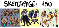 biteghost: Hey all! I’m taking commissions