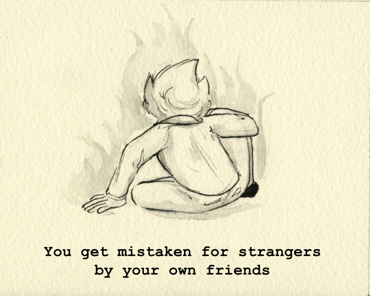 orangelemonart:  Mistaken For Strangers- The National Companion to this piece from three years ago Sorry this couldn’t be done as an audio post, tumblr said lyricstucks have no rights.  