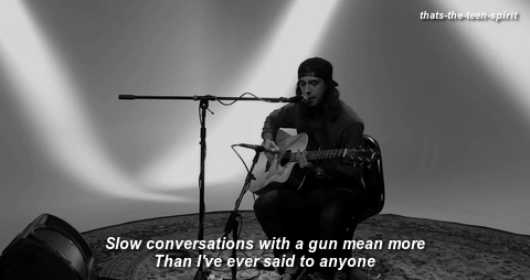 thats-the-teen-spirit:  Pierce The Veil - I’m Low On Gas And You Need A Jacket