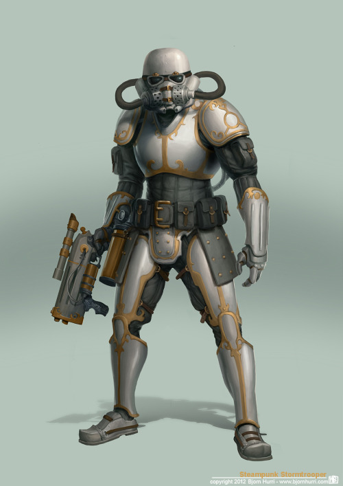 brianmichaelbendis:  Steampunk Star Wars - Concept Art Artist: Bjorn Hurri 