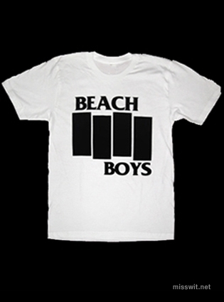 The Beach Boys - Black Flag Style Shirt