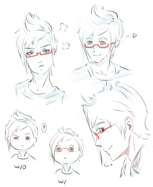 one-cup-a-day: Imagine grown up Prompto still wearing glasses. Just… imagine…
