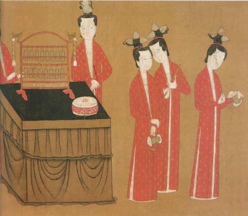 changan-moon: Some ancient paintings for the reference of historical chinese make up &amp; dress.