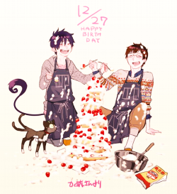 naetoruna:  happy birthday Rin &amp; Yukio ! 