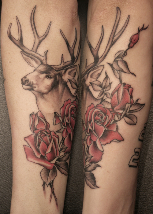 submitted by Justin JakusWanna see your tattoo here? Submit! ✨ blackw;deer;rose