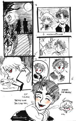 moebara:  Jonadio week day #2 - “Vampire Jonathan” its pretty sappy and not as angsty as a “vampire Jonathan” prompt implies  This was…. an idea i had for 2 years already. An Universe Alteration where they kind of??? live together with Jonathan