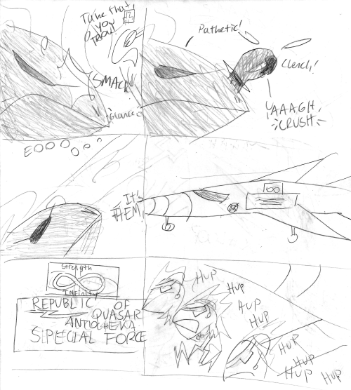 OLD ART - THE GALACTIC CITY, PART 3More of that old comic I sketched when I was 16 because pandemic 