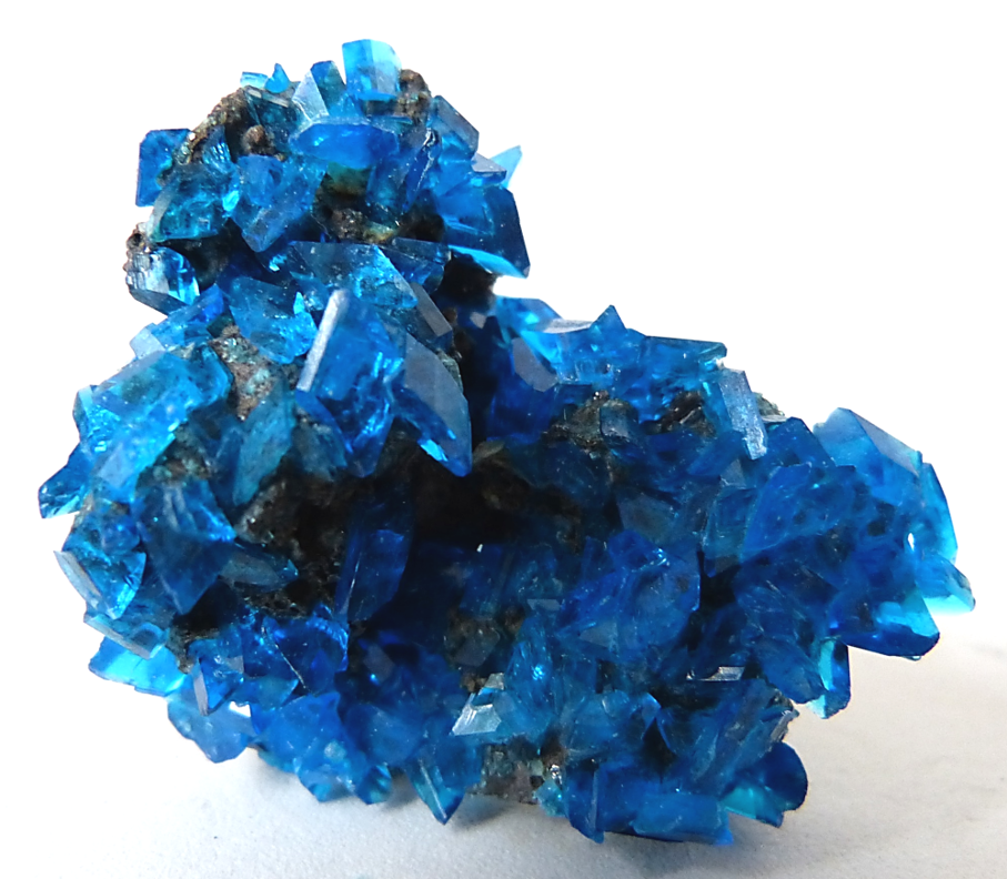 rockon-ro:    CHALCANTHITE (Copper Sulfate) crystals that were grown in a laboratory