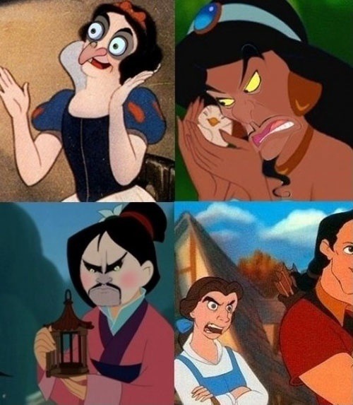 thebest-memes:“Disney villain face swaps”