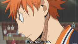 iwillstillopenthewindow:  this was a beautiful episode and kageyama seriously looks like he’s holding back / in pain in the last one 
