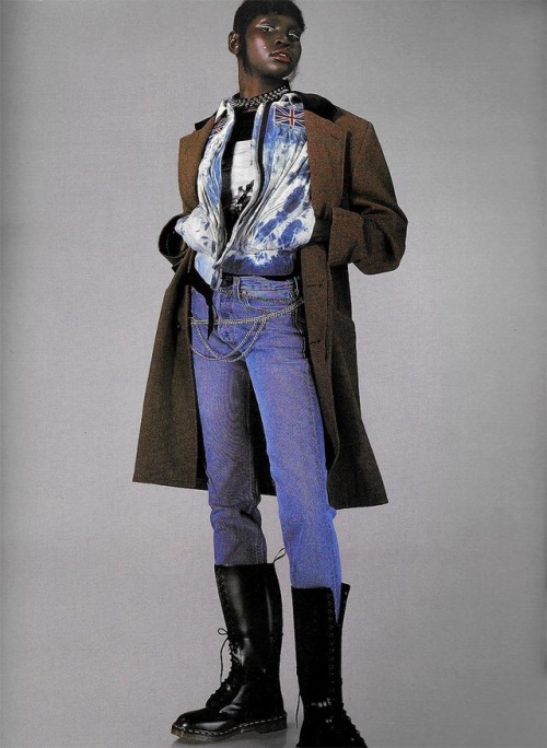 fuckrashida:Alek Wek photographed by Richard Burbridge styled by Edward Enninful with makeup by Pat 