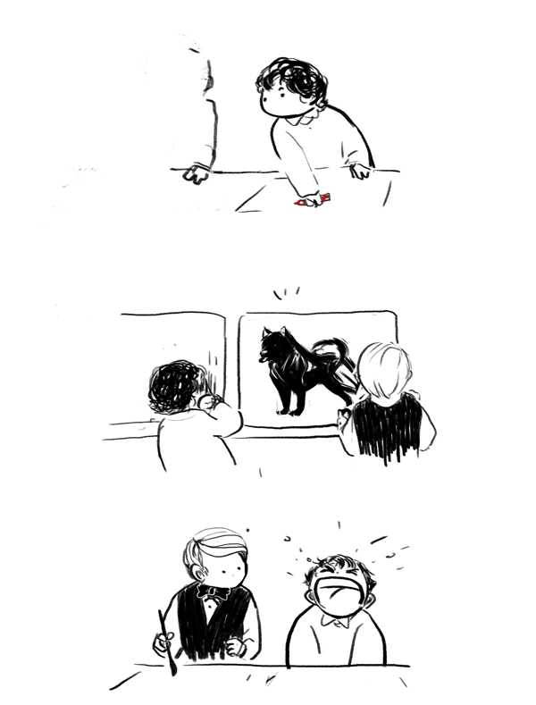 eliosu:  Hannibal Lecter and Will Graham in daycare. bonus.  