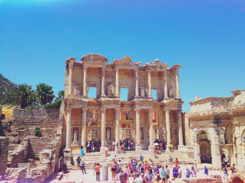 travelthisworld:A photo from my travels, ruins in Ephesus, Turkey submitted by: etre-mondial, than