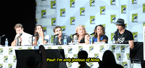 sebandmia:  Depending on who Elena’s into, do you guys still find yourselves even vaguely jealous or competitive? 
