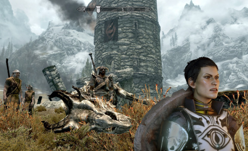cheesedog62:Dragons and bears are everywhere in Skyrim. [Disgusted noise]Try to keep up, Dohvahkiin.