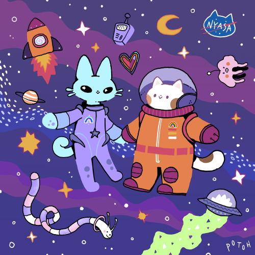 potoh:Gay space cats just landed.