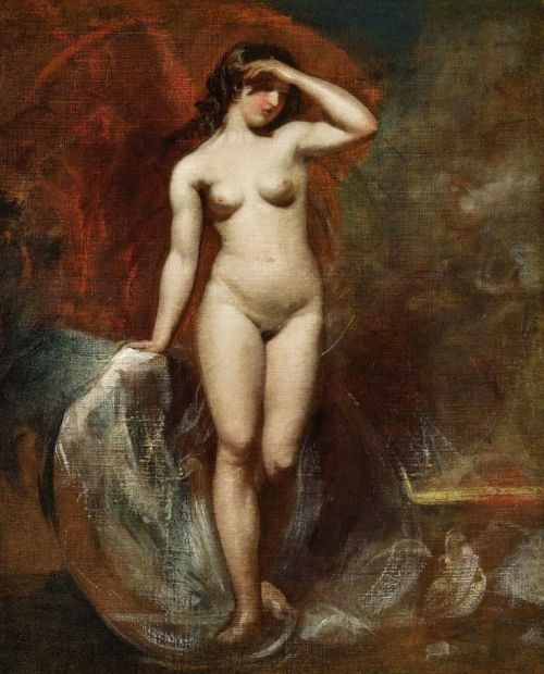 hildegardavon:elpasha71William Etty, 1787-1849The Birth of Venus, ca. 1840, oil on canvas, 51x65 cm