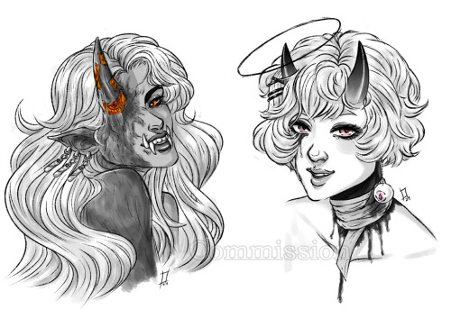 A couple of sketch commissions for EpuiseThank you for your support![Commissions info] 