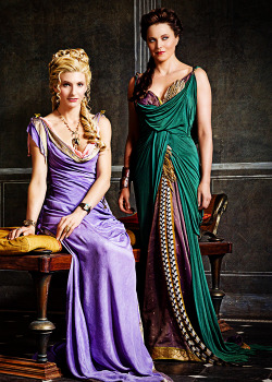 fuckyeahcostumedramas:  Viva Bianca &amp; Lucy Lawless in ‘Spartacus: Vengeance’ (2010). x 