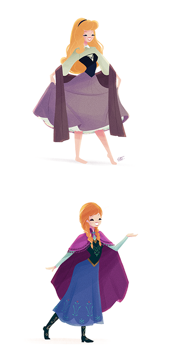 chachachabela:Hi! I want to show you a personal project :) Disney Princess.You can follow me on Instagram  :)BehanceThank You <3