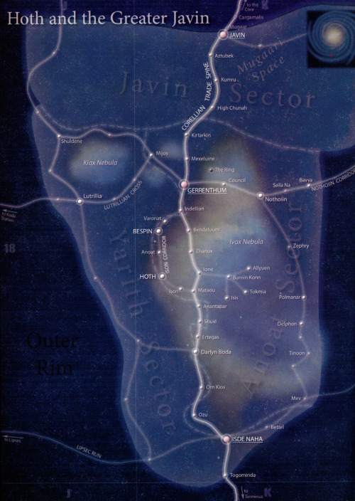 Greater Javin was a region of space in the Western Reaches of the Outer Rim. Relatively backwater, G