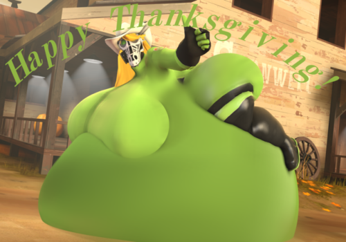 western-pyro:Happy Thanksgiving everyone! Be sure to overeat so you can get big and strong like West