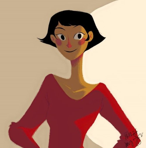 Fanart I made of Amelie! <3 The movie was just beautiful!Also! This got featured on the Amelie on