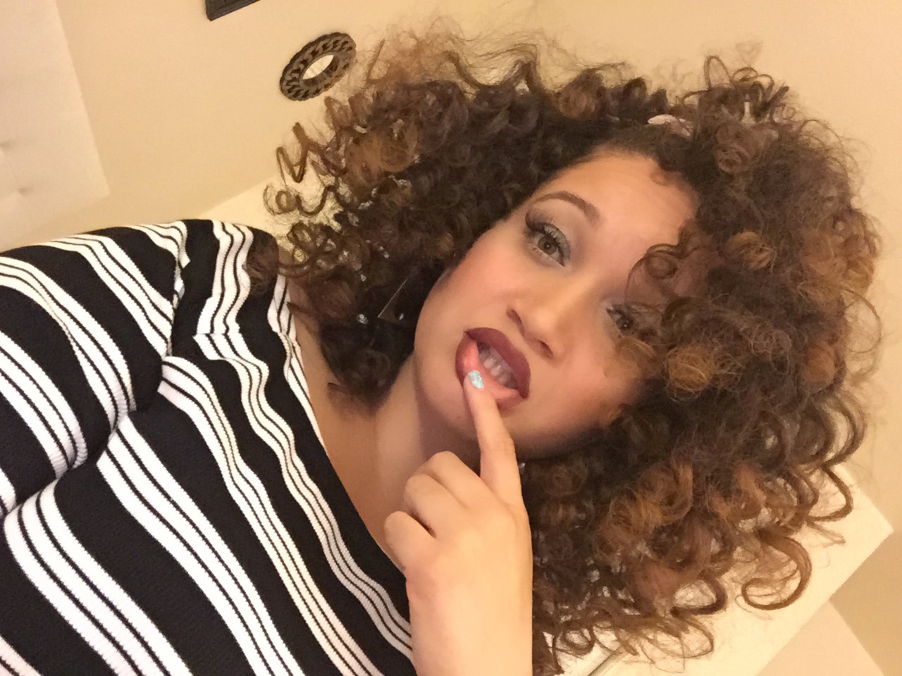 exoticplusmodel:  Curly hair 😍😍😍 I’m so mixed up sheesh  Wanna know what