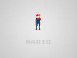 poderfriki:  Super Mario Pixel by Derek Brown