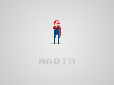 poderfriki:  Super Mario Pixel by Derek Brown