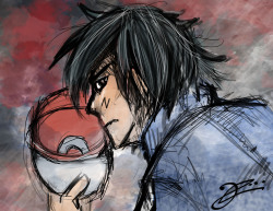 hanmakiart:  A very quick sketch of Ash.