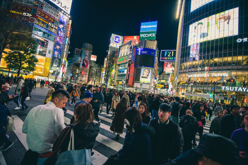 Shibuya scramble crossing.