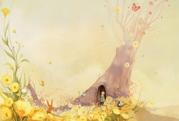 87-mm:  Beautiful The Little Prince illustrations by Kim Min Ji.   