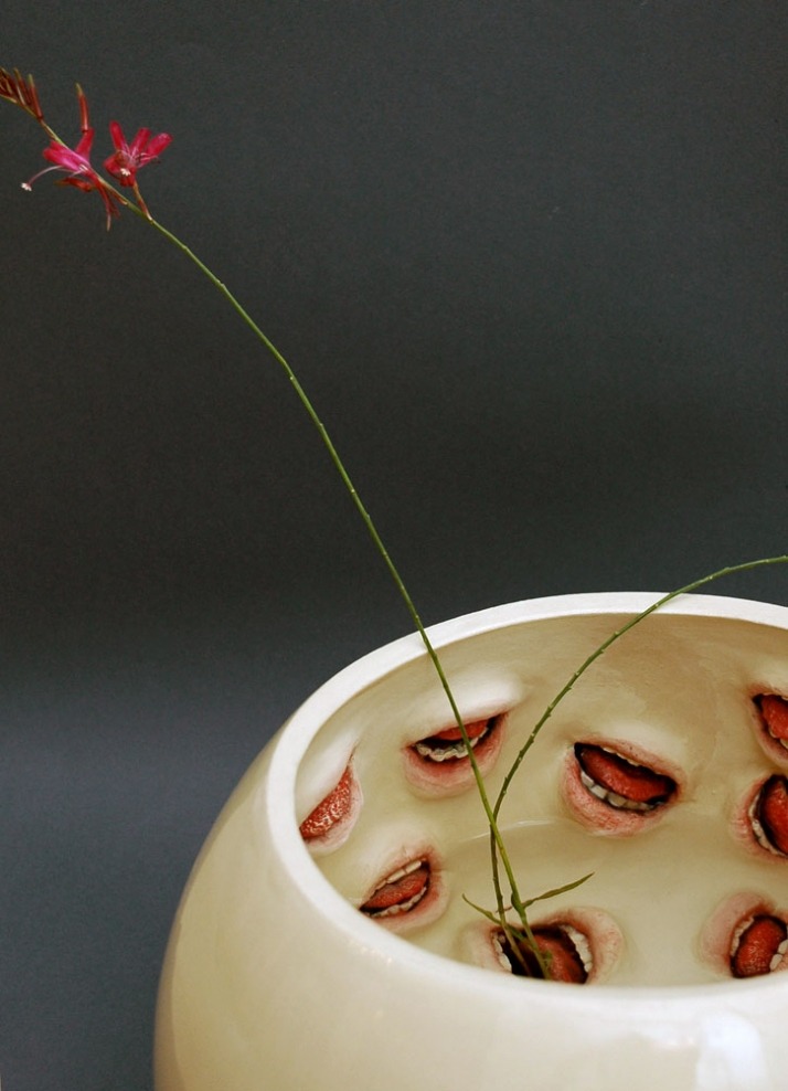 red-lipstick:  Ronit Baranga (b. 1973, Israel) 1. Vase, 2010, 2. Vase 1, 2010, 3.