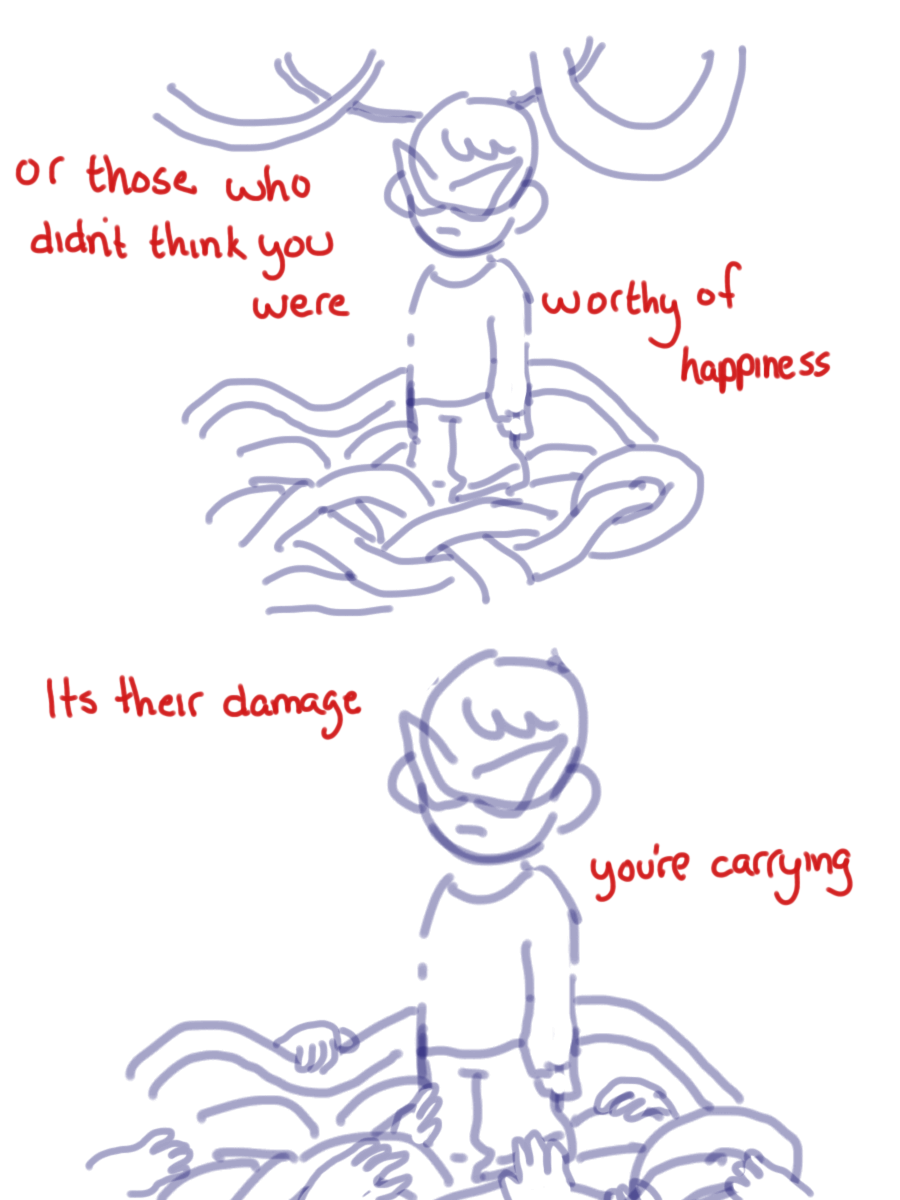 nubs-mgee: sometimes allowing yourself to be happy can be hard. especially if you