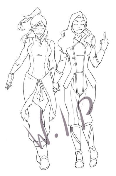 yukihyo:
“ Korrasami don’t give a shit.
Lineart done guys! U v U Phew. Will begin coloring it shortly.
Korra/Asami © Nickelodeon
Art © Me
”