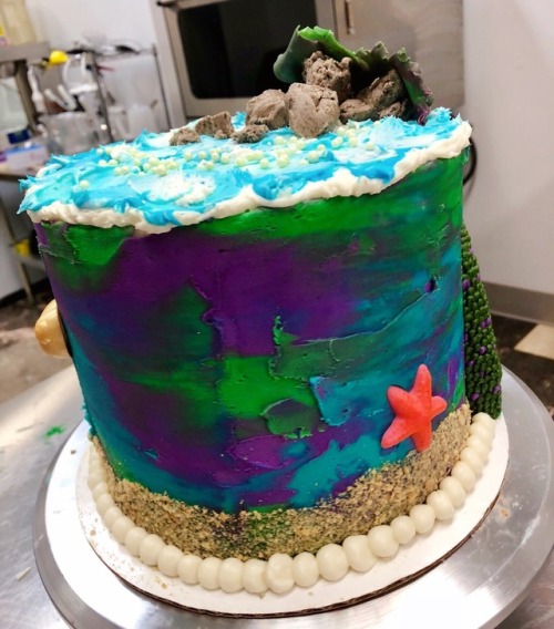 A Little Girl Wanted A Mermaid Cake, So I Poured My Heart Into This Cake.