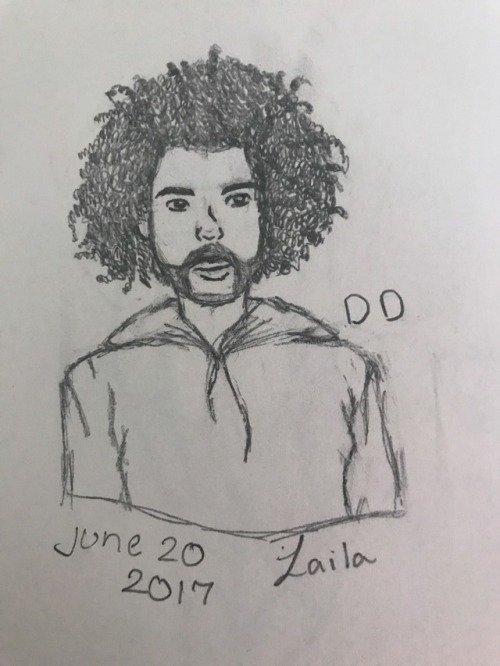 cookiedoughq: First official post! Decided to draw the great daveed diggs a while ago •give me 