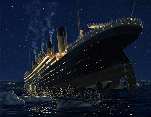 The Sinking of Titanic by Ken Marschall