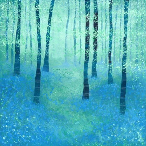 bestof-society6: Bluebells, Challock by Nic Squirrell More by the Artist Here