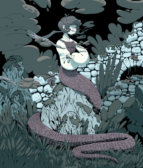 New folktale dedicated to my old &ldquo;neighbour&rdquo;. Biscio Bimbin, a snake with a chil