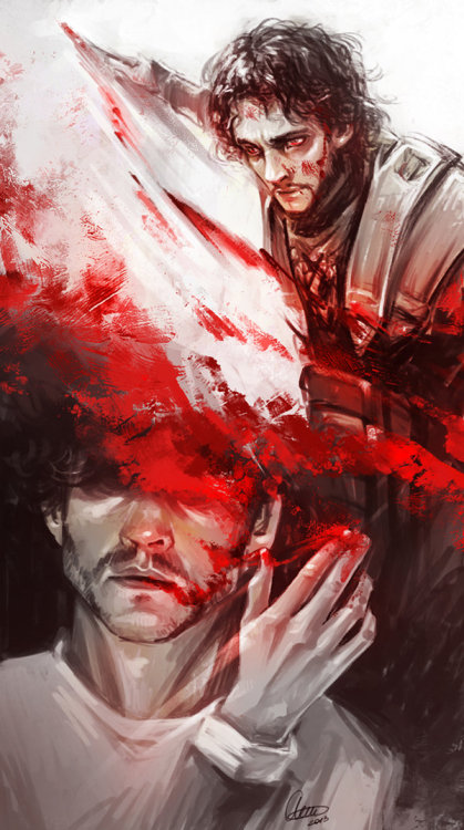 syllirium: toffeecape:iwanttobeamangaka:Will Graham by SylliriumThat last one, holy shit. That