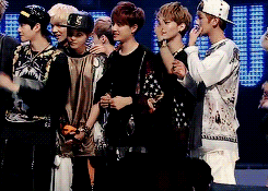  Kyungsoo during the ending of m countdown - 13th win    